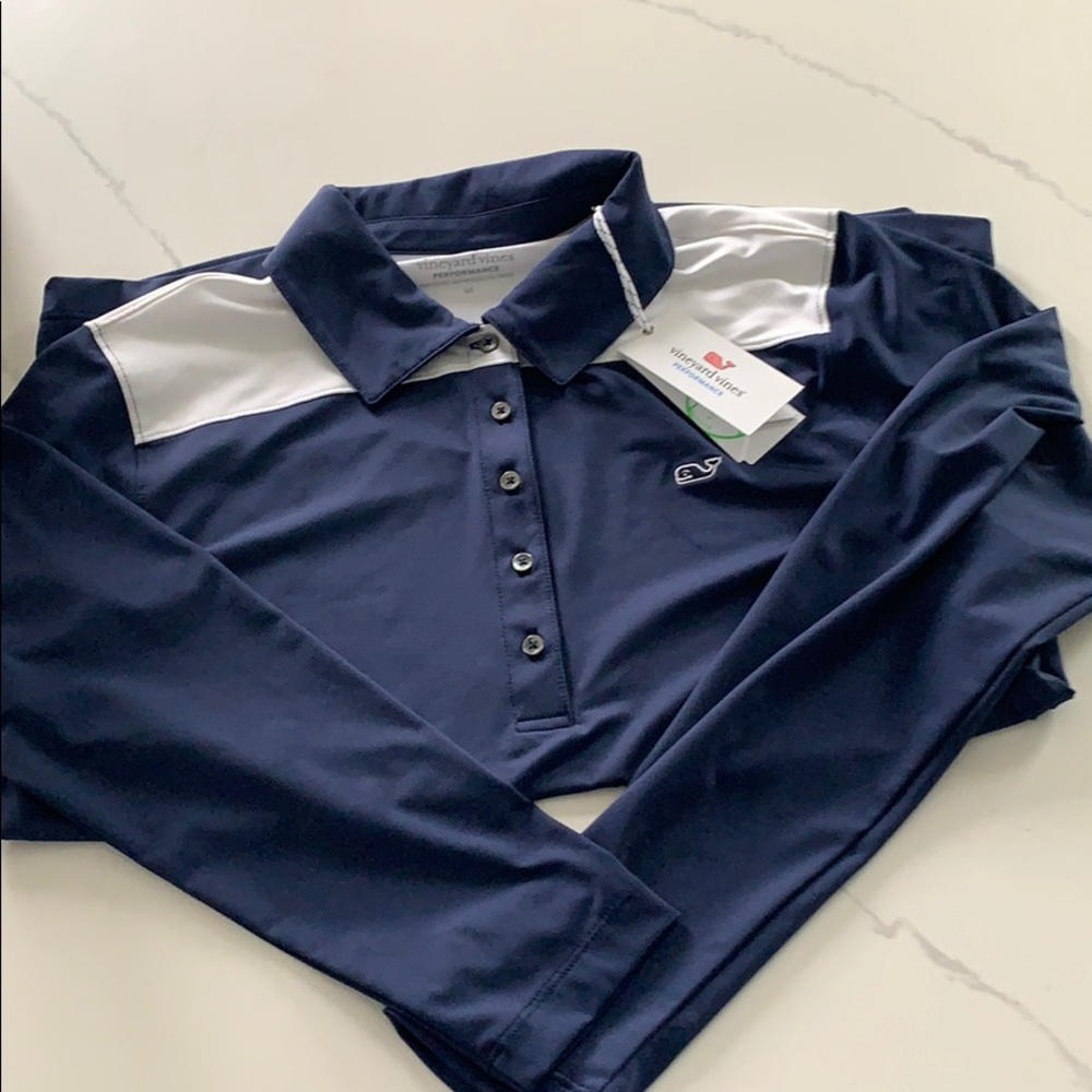 Vineyard Vines Performance LS Polo Size M